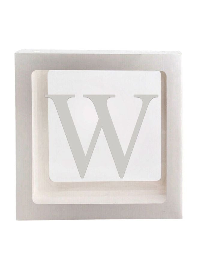 Letter W Designed Balloon Decoration Surprise Box DT1052 30x1x30cm  - Image 1