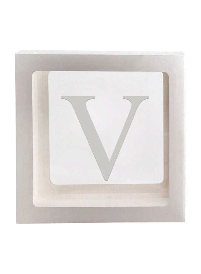 Letter V Designed Balloon Decoration Surprise Box DT1053 30x1x30cm  - Image 1