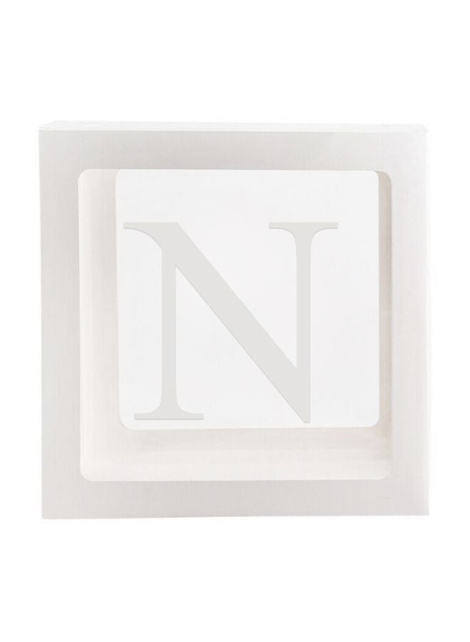 Letter N Transparent Balloon Decoration Box DT1061 30x1x30cm  - Image 1
