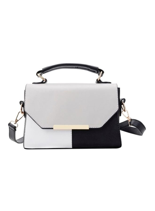 Elegant Satchel Bag Grey/Black - Image 1