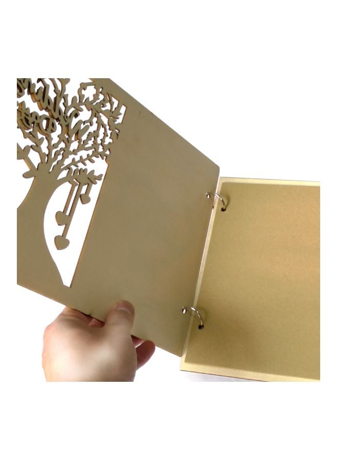 20-Pages Wooden Wedding Album Sandal Wood 26.5x18.5centimeter  - Image 3