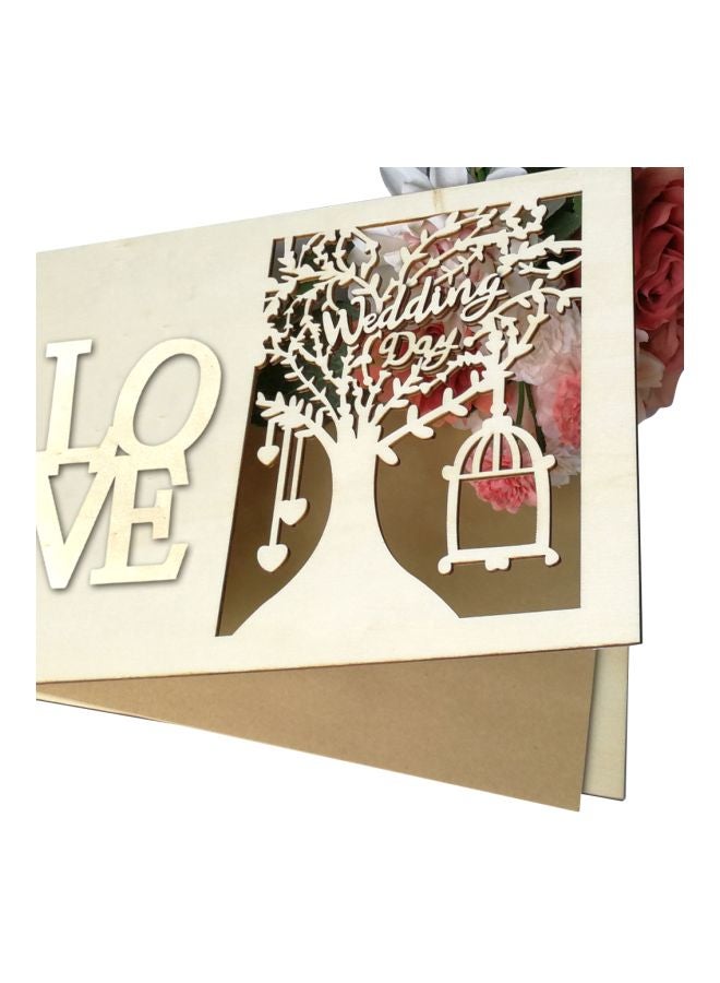 20-Pages Wooden Wedding Album Sandal Wood 26.5x18.5centimeter  - Image 4