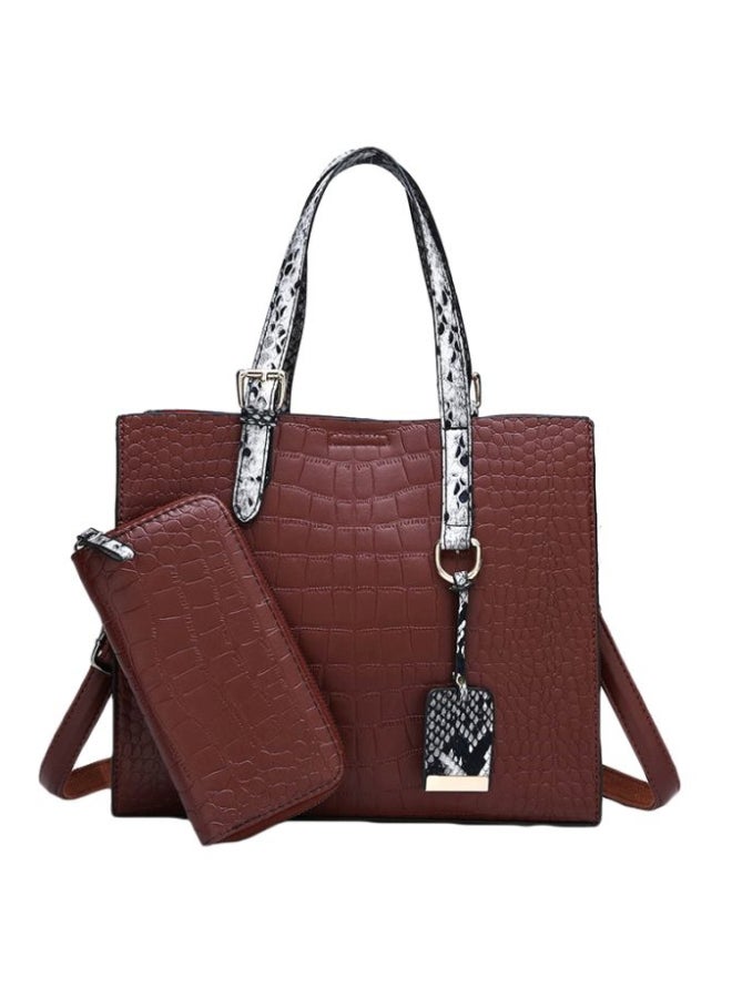 2-Piece Handbag Set Brown  - Image 1