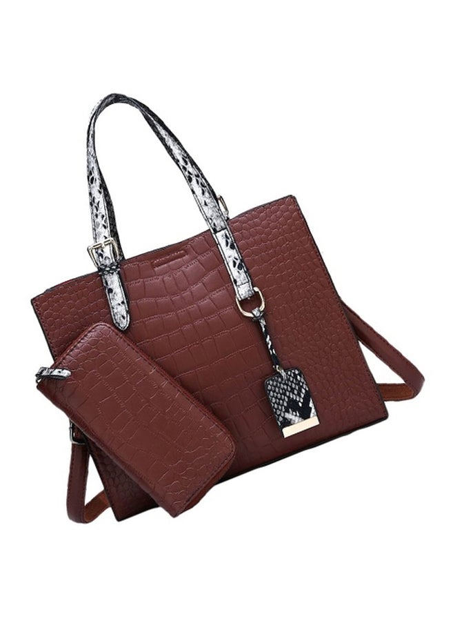 2-Piece Handbag Set Brown  - Image 2
