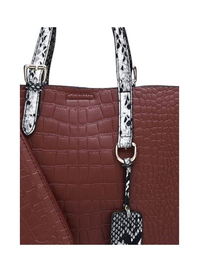 2-Piece Handbag Set Brown  - Image 3