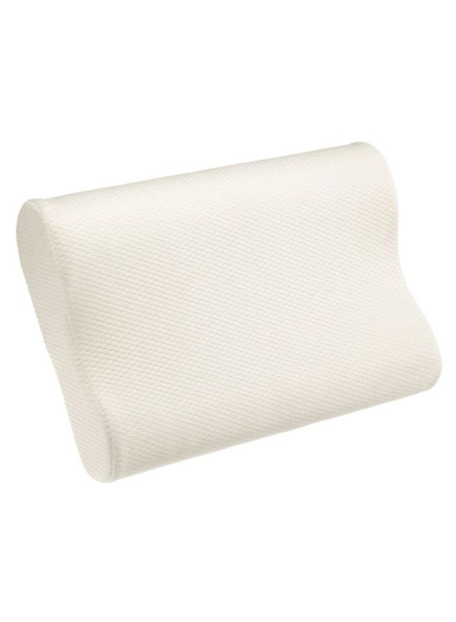 Generic Pain Relief Neck Support Memory Foam Sleep Pillow Cotton White 55 x 35cm 