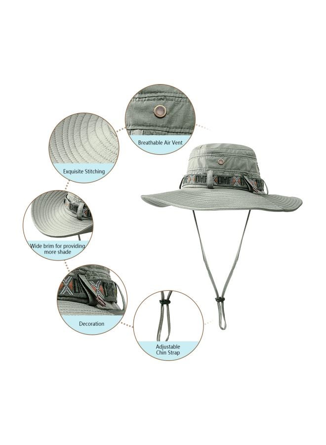 Generic Outdoor Foldable UV Protection Safari Cap 45x2x40cm - Image 3
