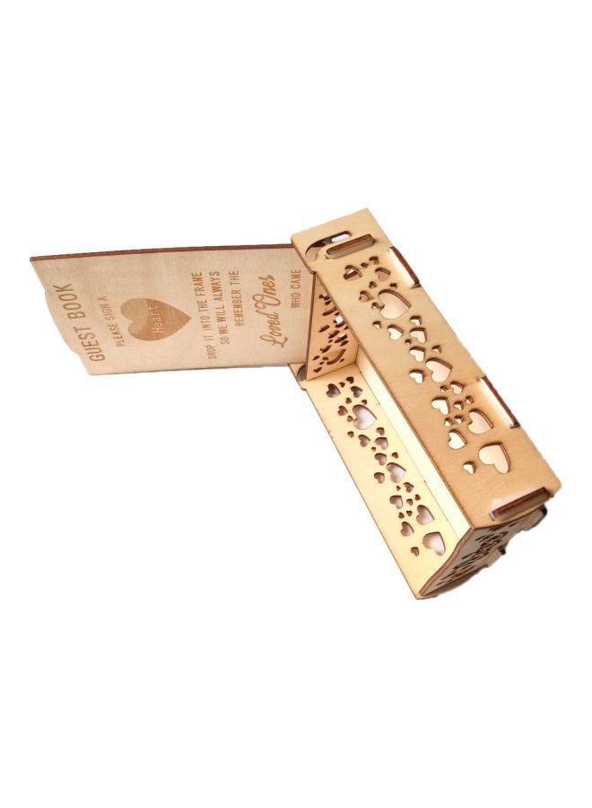 Heart And Letter Mr And Mrs Carved Wooden Message Box 17x13.5x1.2cm  - Image 3