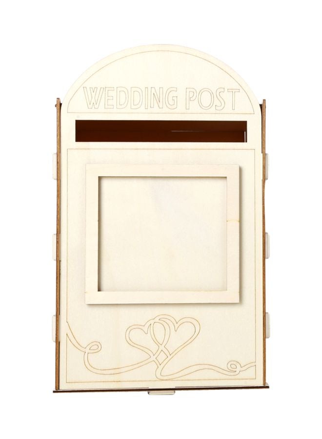 Heart-Shape Wooden Message Box  - Image 1
