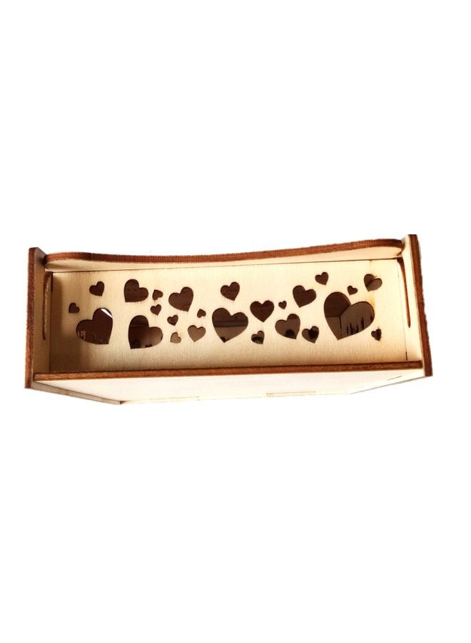 Heart And Letter Mr And Mrs Carved Wooden Message Box 17x13.5x1.2cm  - Image 5