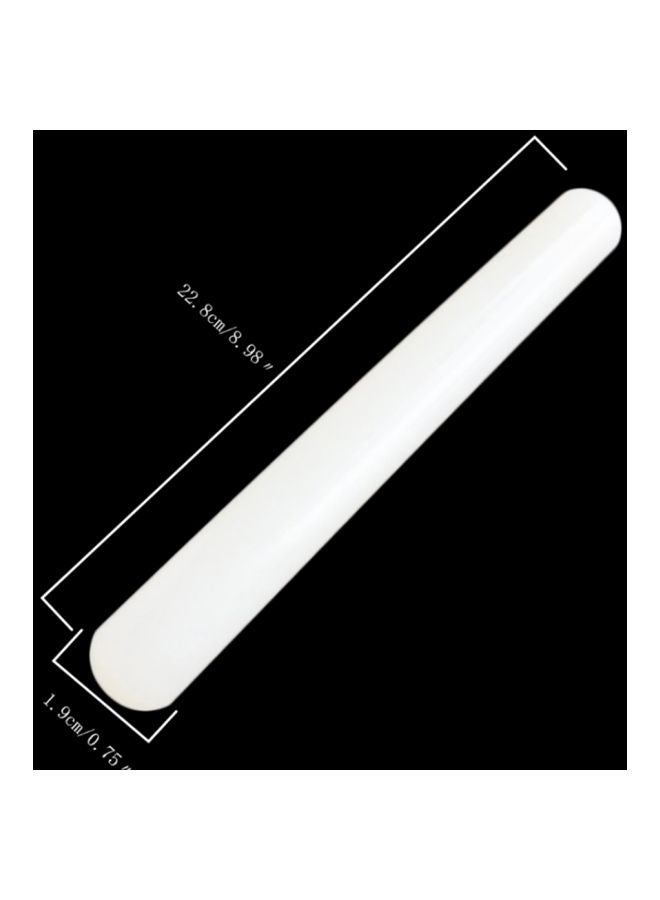 facemile Non-Stick Glide Fondant Rolling Pin White 23centimeter  - Image 5