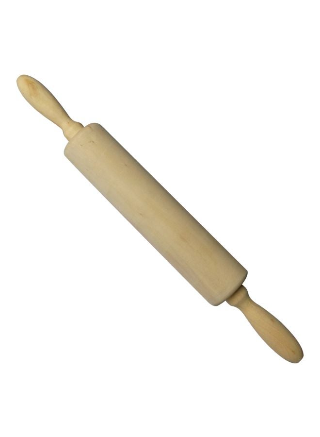 Wooden Rolling Pin Beige 37.0x5.0x5.0cm - Image 1