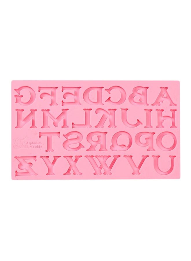 Alphabatic Letter Shaped Mould Pink 17.6x10.4x0.9centimeter - Image 1