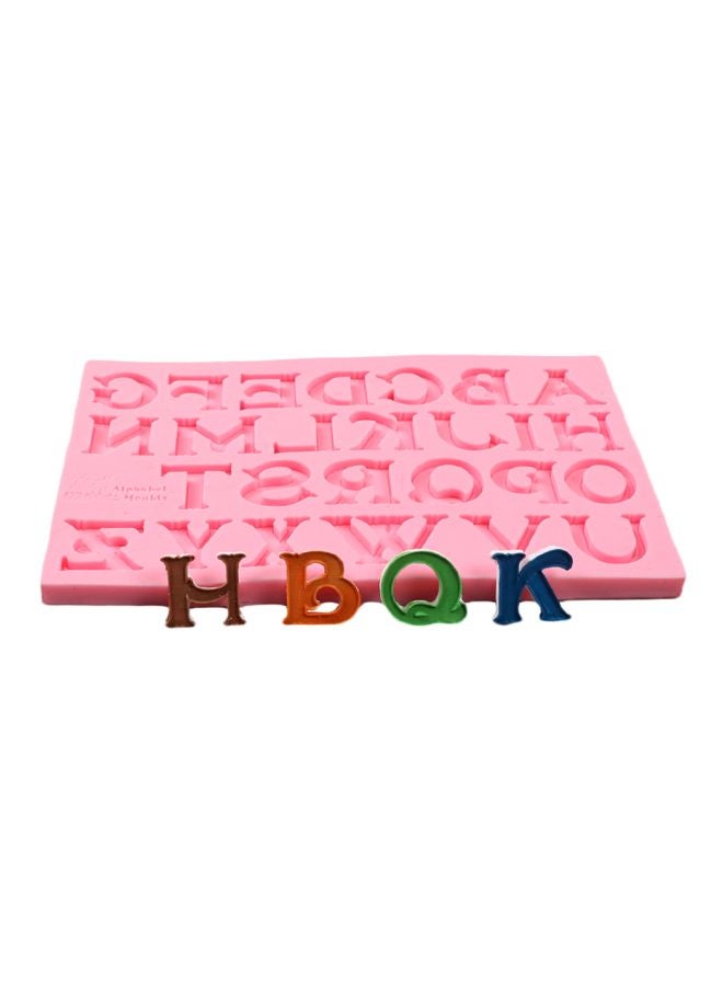 Alphabatic Letter Shaped Mould Pink 17.6x10.4x0.9centimeter - Image 2