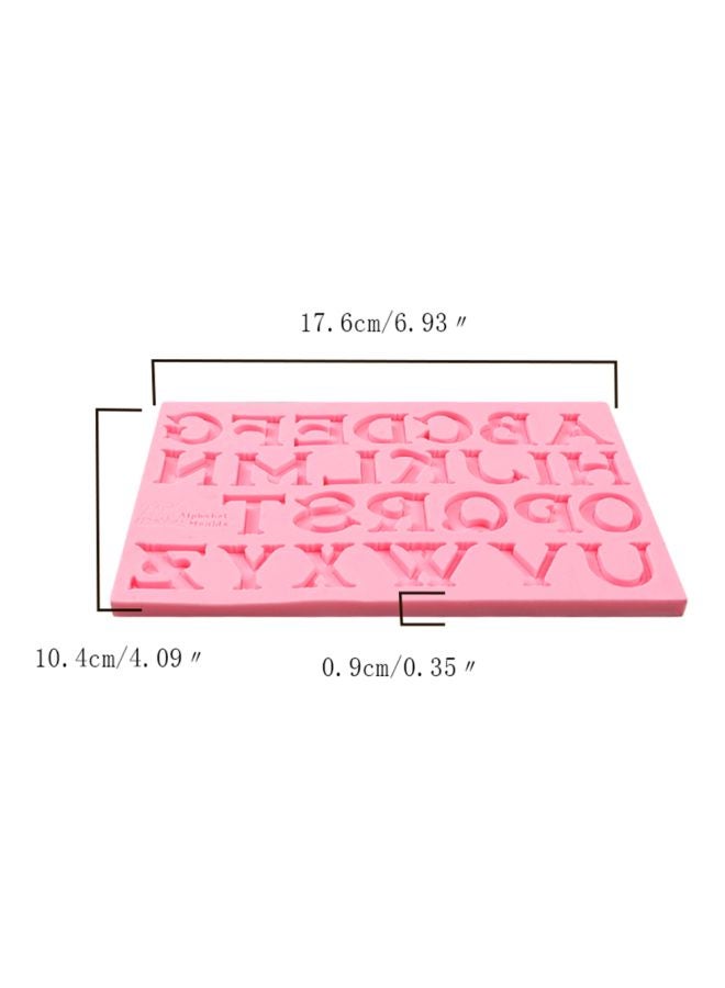 Alphabatic Letter Shaped Mould Pink 17.6x10.4x0.9centimeter - Image 5