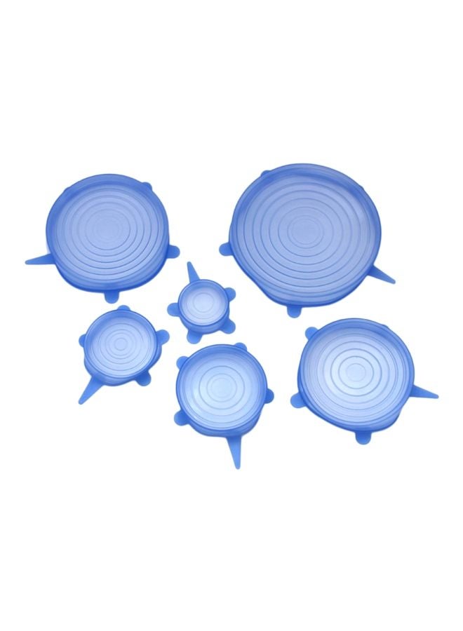 Generic 6-Piece Replacement  Silicone Lid Set Blue  - Image 1