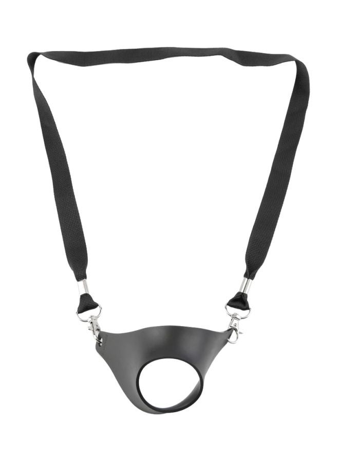 حامل أكواب محمول مزود بحبل أسود 88x2سم - Image 1