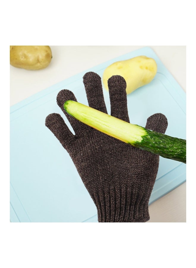 Potato Peeling Gloves Black 20cm - Image 3