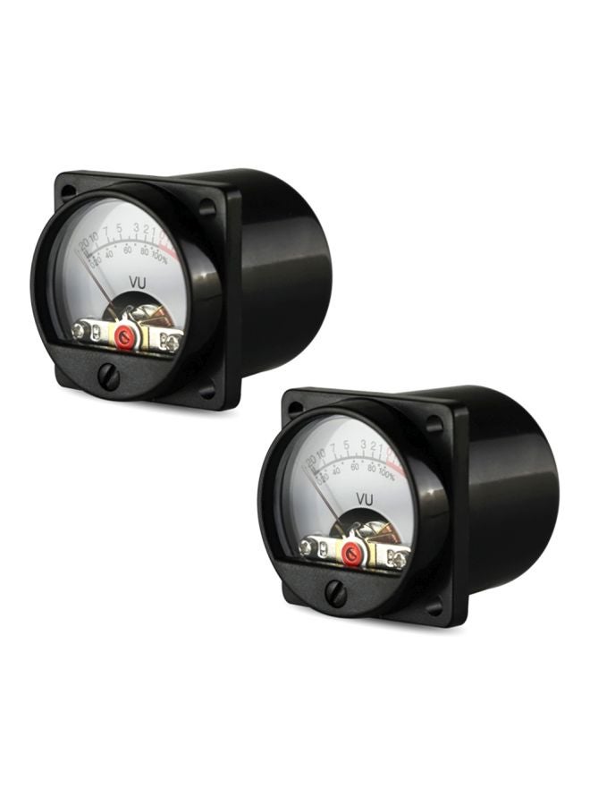 2-Piece Volume Unit Level Meter Black/White 10.5x7x7cm  - Image 5