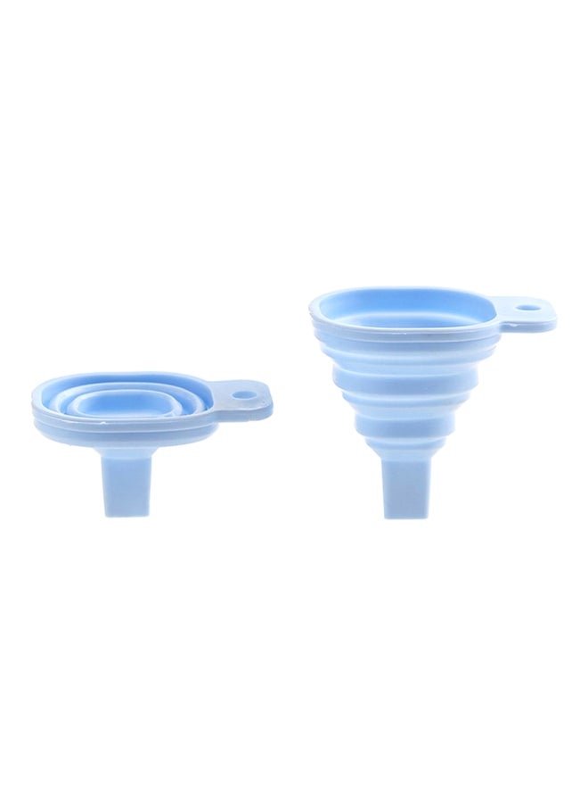 Adjustable Silicone Funnel Blue 70x60mm  - Image 1