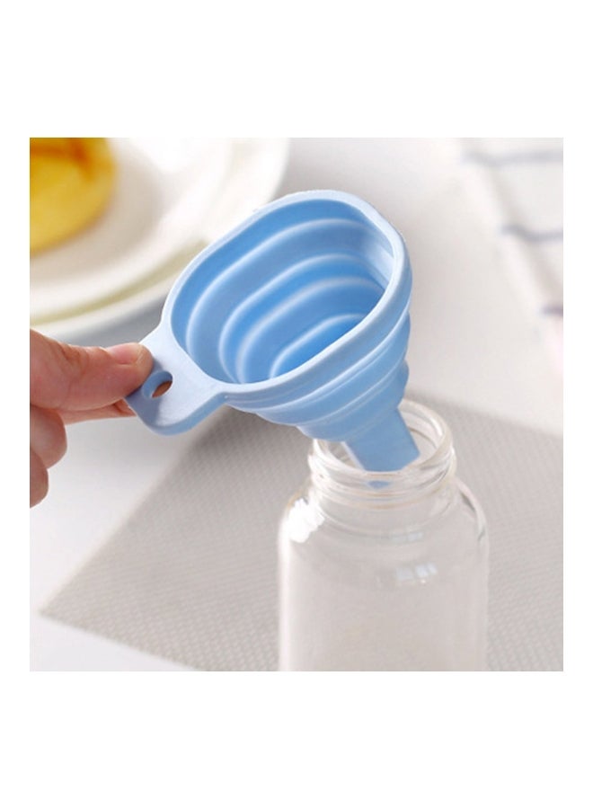 Adjustable Silicone Funnel Blue 70x60mm  - Image 3