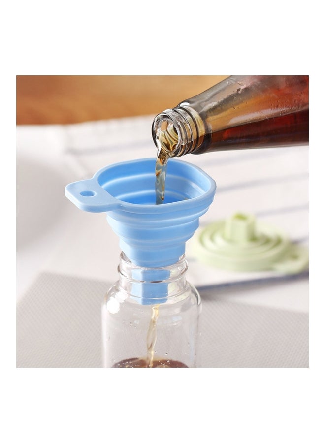 Adjustable Silicone Funnel Blue 70x60mm  - Image 4