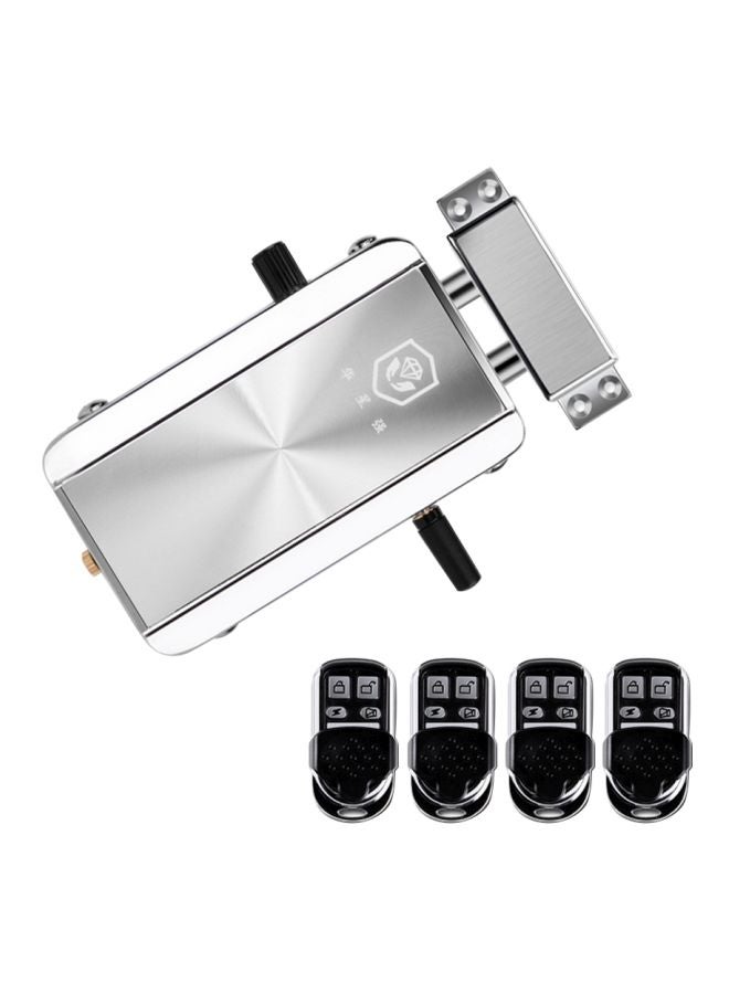 Remote Control Keyless Door Lock Silver 23x6.5x17cm  - Image 1
