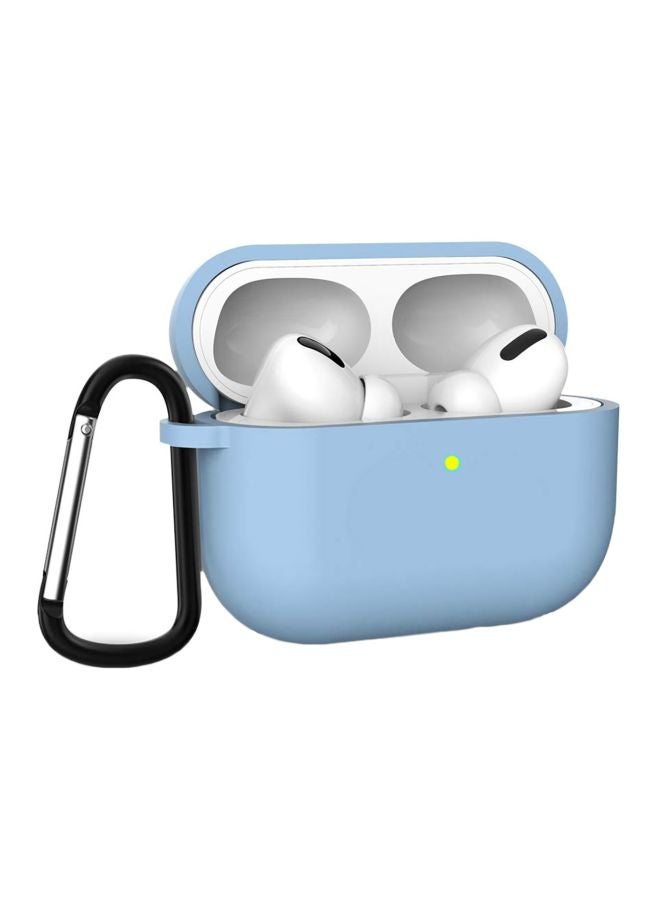 Generic - Protective Case With Keychain For Apple AirPods Pro Light Blue - Image 1