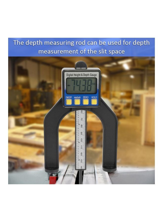 Generic - Digital Height And Depth Gauge Black 20.5x2x12.5cm - Image 1