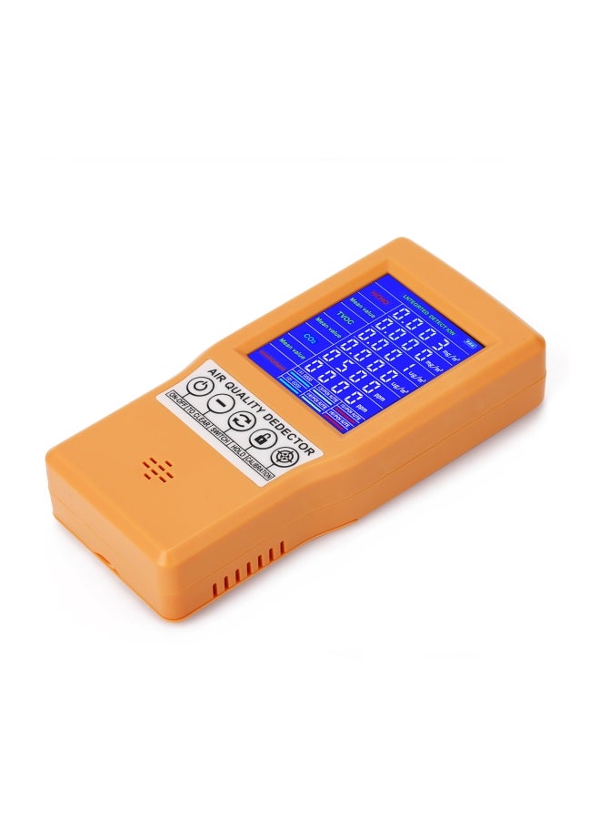 Digital Air Quality Analyzer Orange/White 17.2x4.5x9cm - Image 3