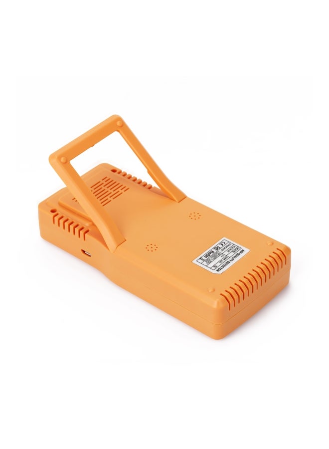Digital Air Quality Analyzer Orange/White 17.2x4.5x9cm - Image 4