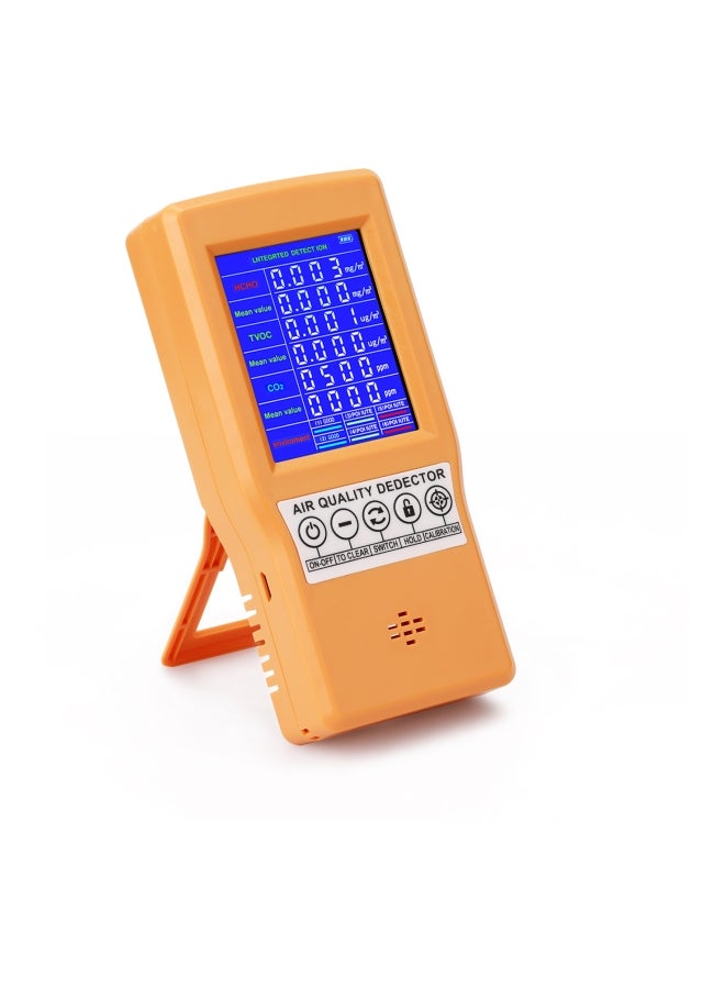 Digital Air Quality Analyzer Orange/White 17.2x4.5x9cm - Image 5