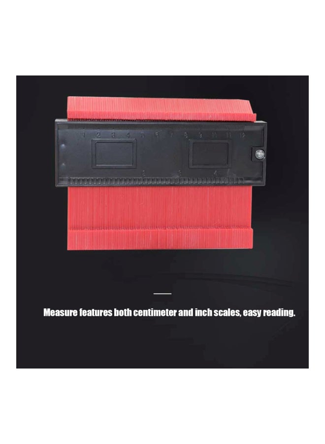 Generic Gauge Measuring Ruler Red/Black 27x2x10cm  - Image 4