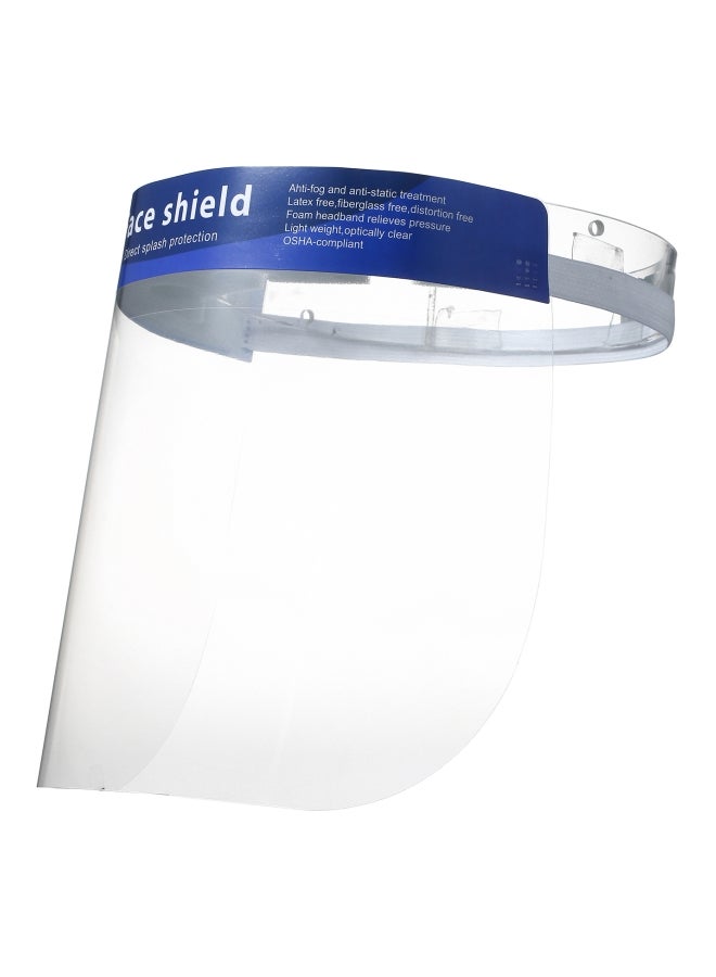 10-Piece Face Shield Set Clear/White 33x11x32cm  - Image 1