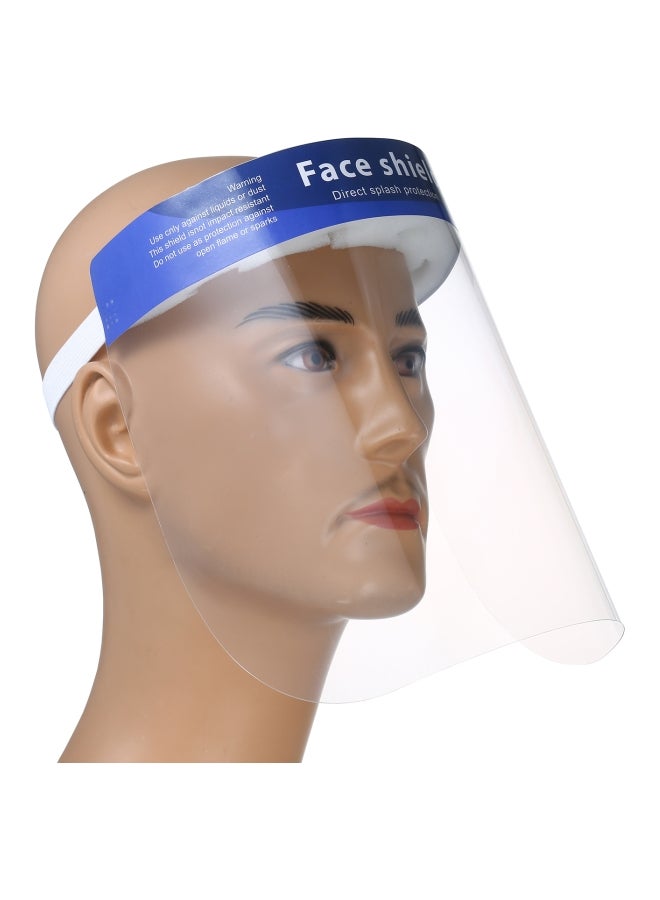 10-Piece Face Shield Set Clear/White 33x11x32cm  - Image 5