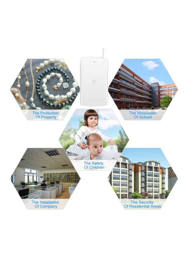 Chuango Wireless Vibration Detector Alarm Sensor System White 16x5x11cm  - Image 2
