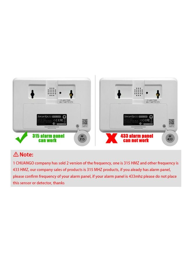 Chuango Wireless Vibration Detector Alarm Sensor System White 16x5x11cm  - Image 4