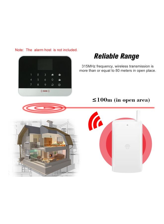 Chuango Wireless Vibration Detector Alarm Sensor System White 16x5x11cm  - Image 5