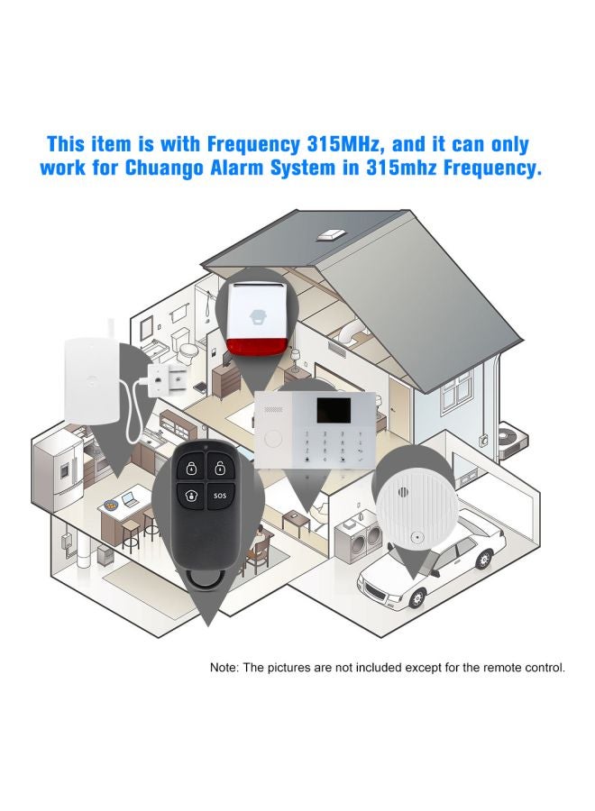 Chuango Wireless Security Alarm System Black 58x9.5x31mm - Image 3