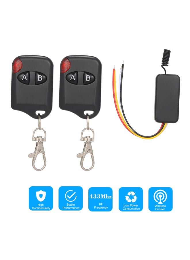 Smart Home Mini Relay Wireless RF Remote Control Switch Set Black/Yellow/Blue