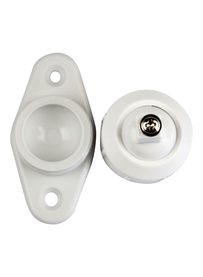 10-Piece Multi-Functional Bracket For PIR Motion Detector White/Silver 18x10x16cm - Image 3