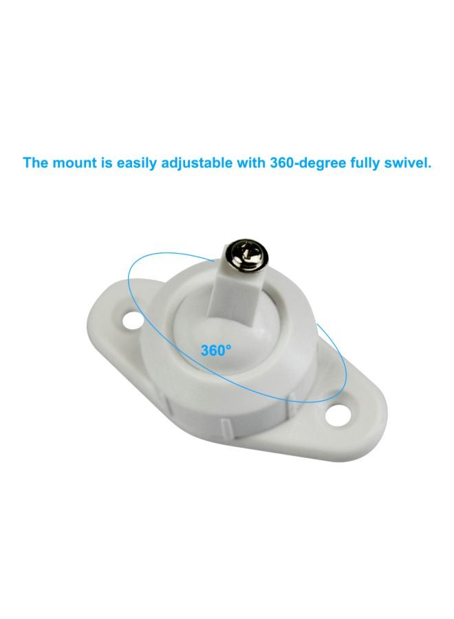 10-Piece Multi-Functional Bracket For PIR Motion Detector White/Silver 18x10x16cm - Image 4