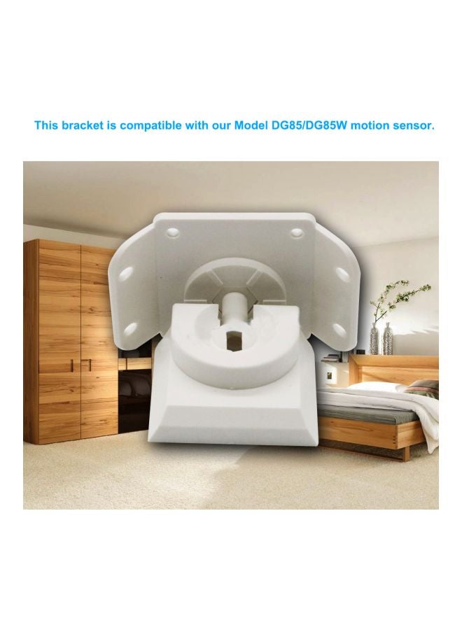 10-Piece Bracket For Wired PIR Motion Sensor Detector White 18x10x15cm - Image 4