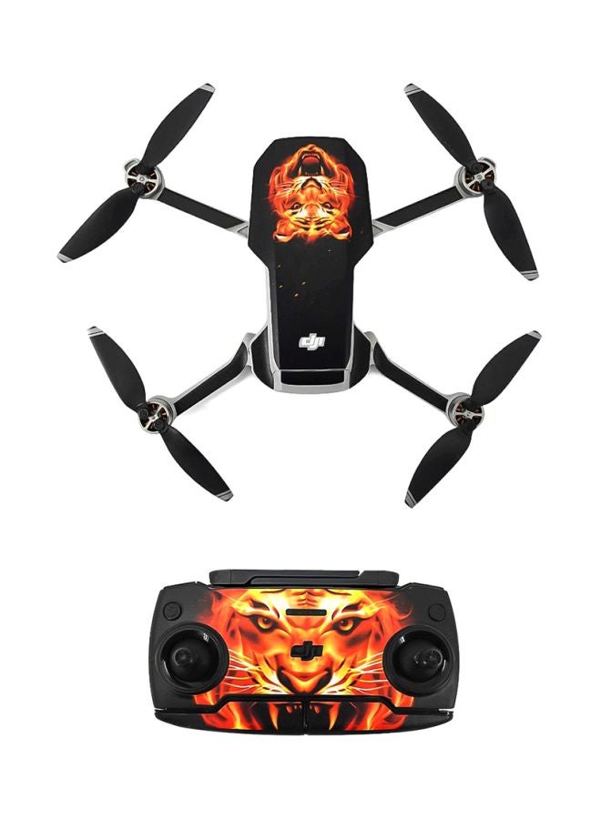 ماركة غير محددة ملصق مضاد للماء لطائرة درون DJI مافيك ميني أسود /برتقالي.  - Image 3