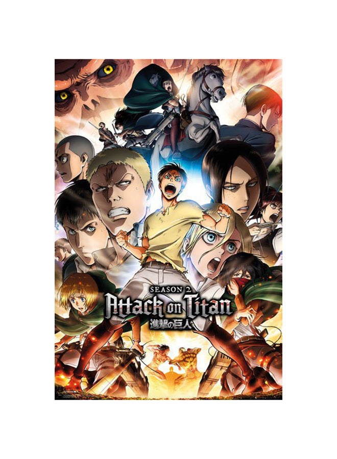 Attack On Titan Sea  Wallpaper multicolour 61 x 91cm