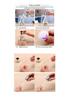 DLC Fawahah LED Light Humidifier 2W Clear/Gold/White  - Image 4