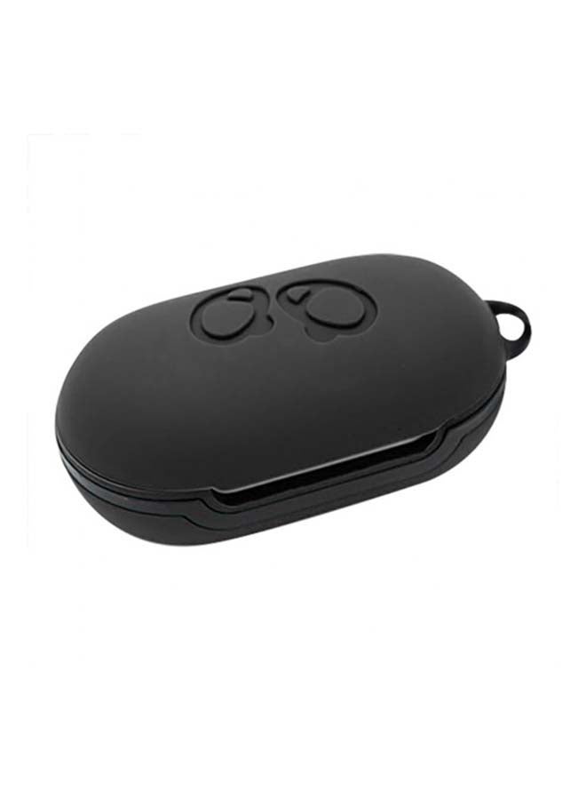 Silicone Protective Case with Carabiner for Samsung Galaxy Buds black - Image 3