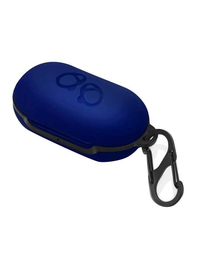 غطاء حماية واقِ من السيليكون لسماعات أذن سامسونج جالاكسي مع حلقة للتعليق أزرق - Image 1