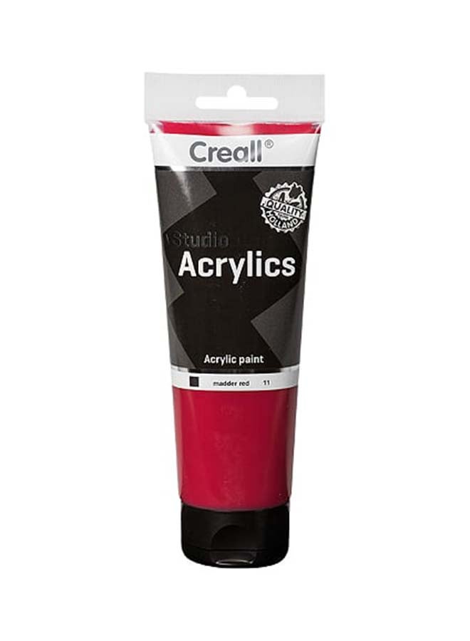 Creall Studio Acrylic Color Tube Madder Red - Image 1
