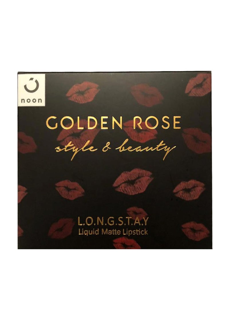 Golden Rose 3-Piece Longstay Liquid Matte Lipstick Mix 3 Multicolour (24,16,22)  - Image 2